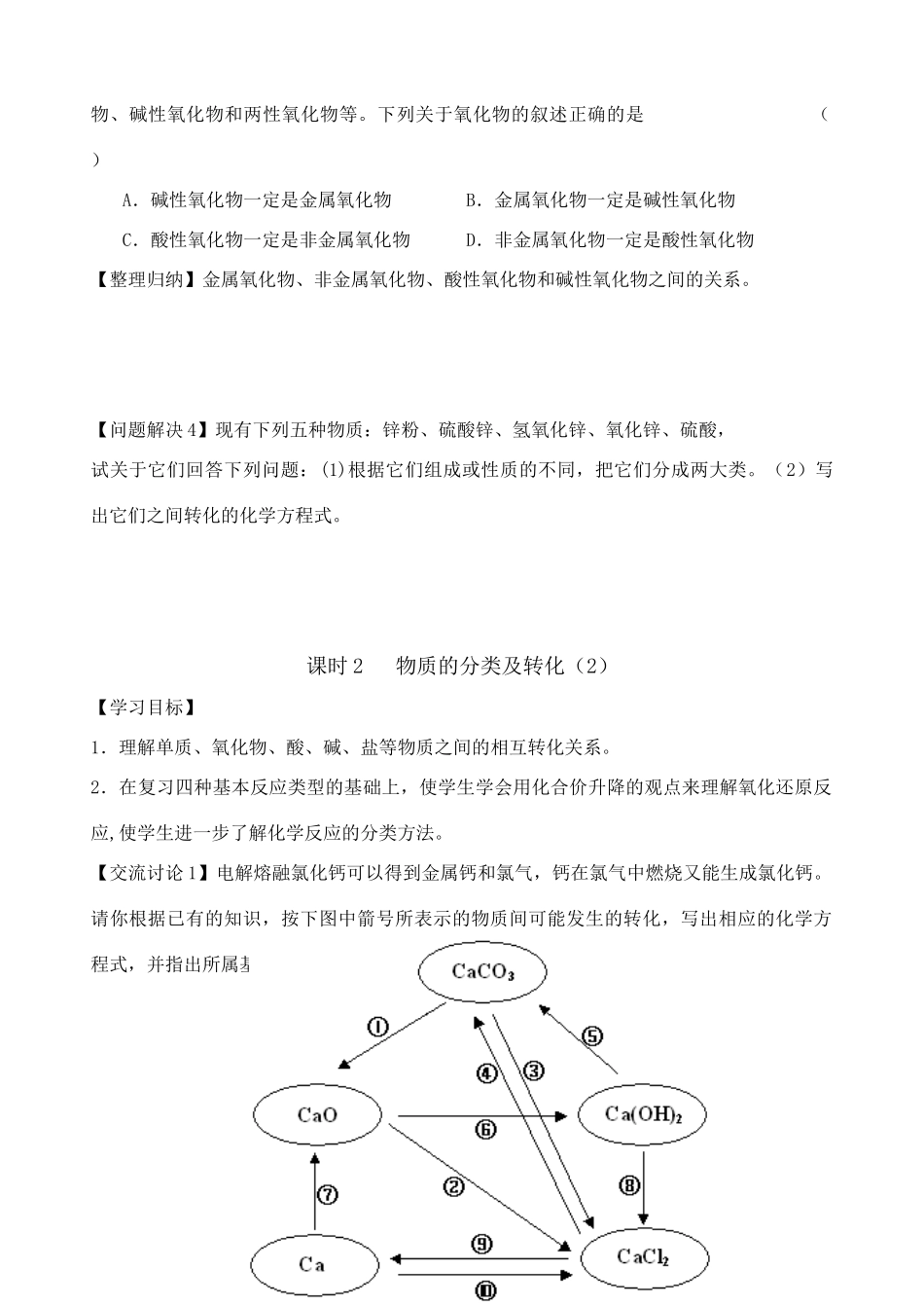 国家重点示范高中---梁丰中学高一化学全套教学案(精品)必修一_第3页