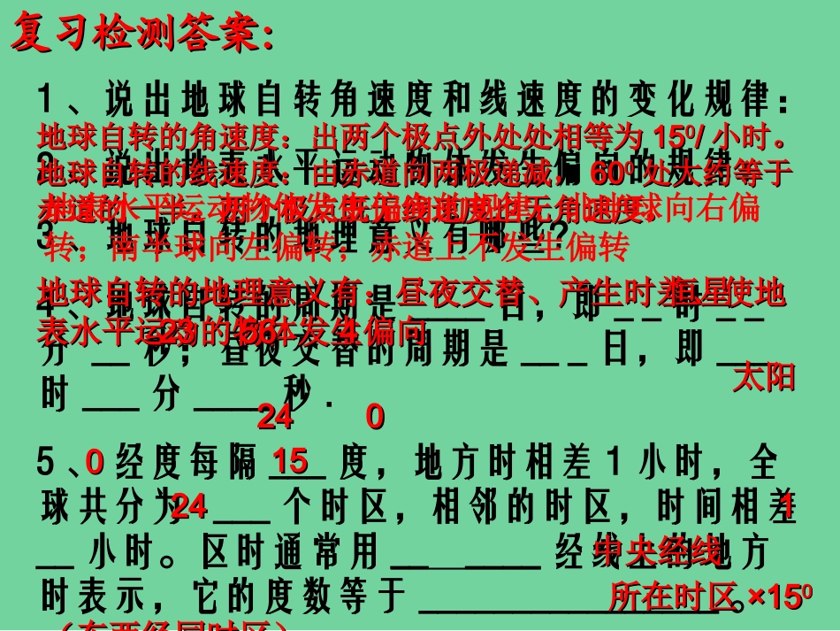 地球公转的地理意义_第1页