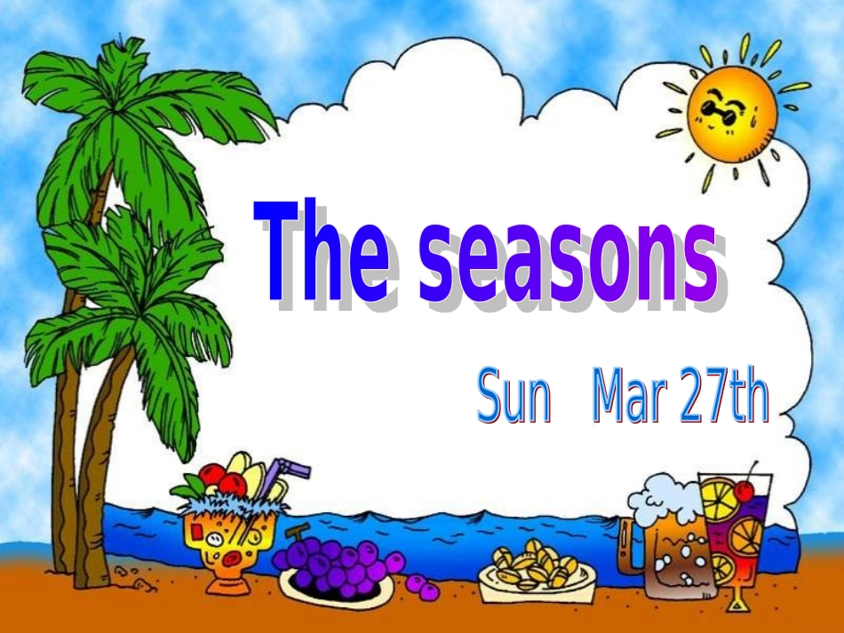六年级英语Theseasons课件_第1页