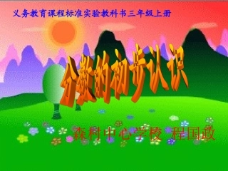 程国政分数的初步认识1