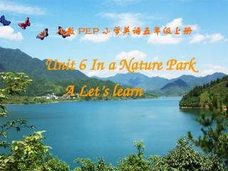 PEP五年级上册Unit6Alearn