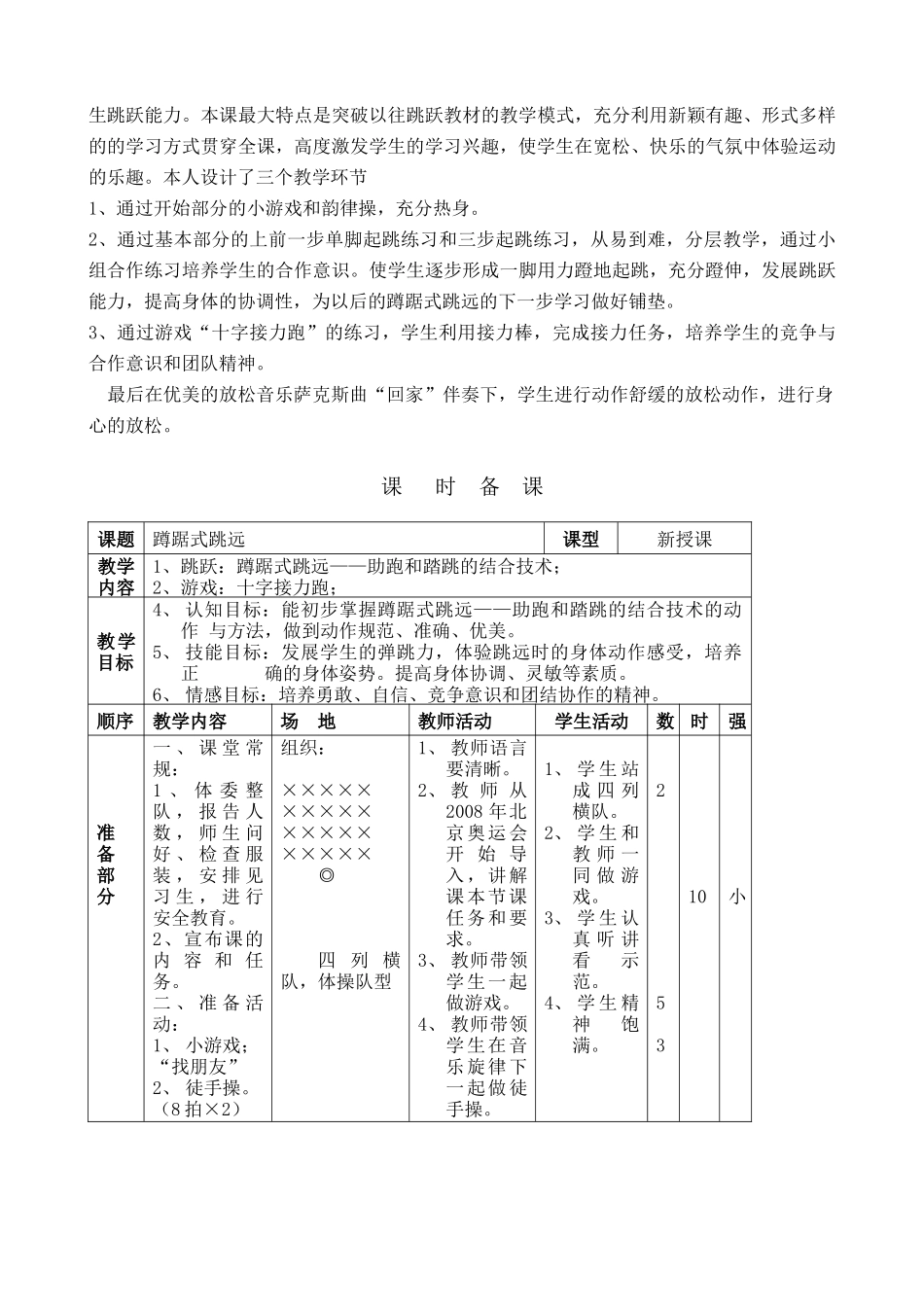 小学体育优质课教案_第2页