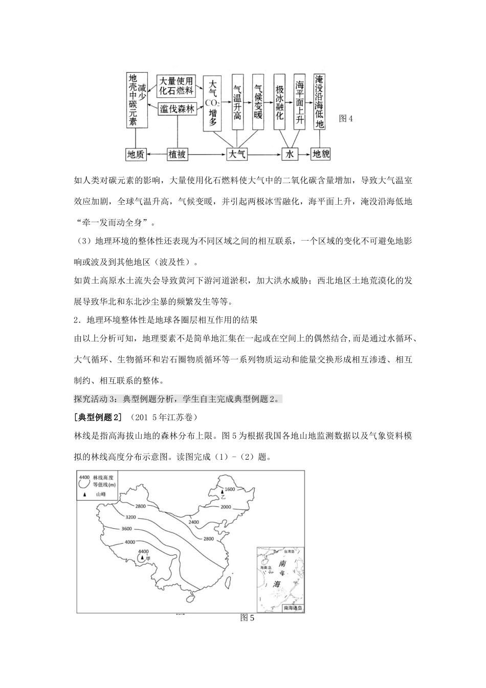 江苏省扬州市高考地理二轮专题复习 自然环境的整体性和差异性 第1课时 自然环境的整体性学案-人教版高三全册地理学案_第3页