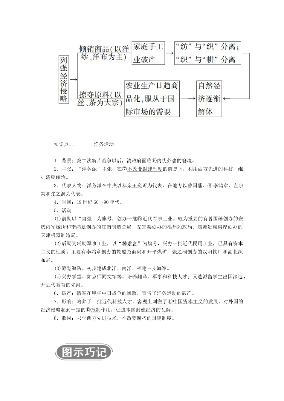 高中历史 第三单元 近代中国经济结构的变动与资本主义的曲折发展 第9课 近代中国经济结构的变动学案（含解析）新人教版必修2-新人教版高一必修2历史学案_第2页