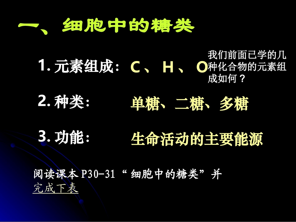 【生物】24细胞中的糖类和脂质课件1（人教版必修1）_第3页