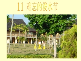 11难忘的泼水节课件2