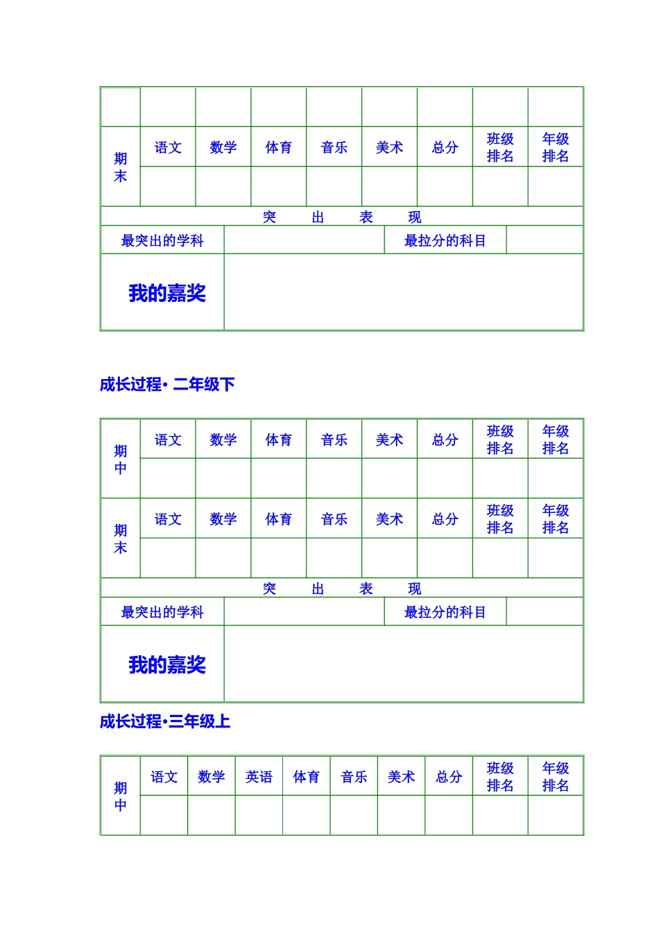 一年级成长档案1_第3页