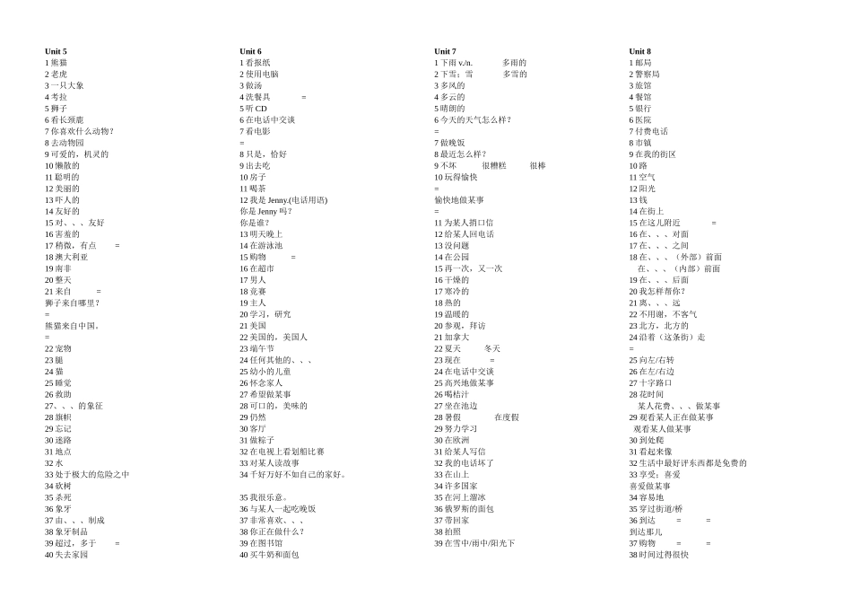新目标英语七下单词词组过关_第2页