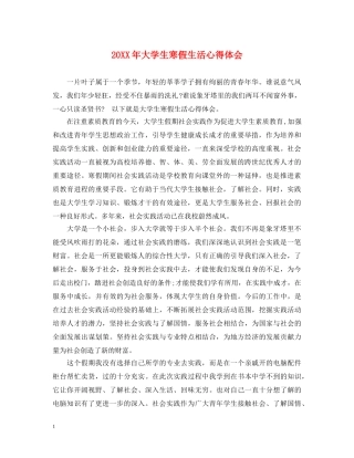 20XX年大学生寒假生活心得体会 (000002)