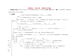 江苏省溧阳市高中历史 第15课 国共的十年对峙学案 新人教版必修1