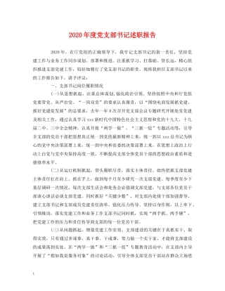 2024年度党支部书记述职报告 