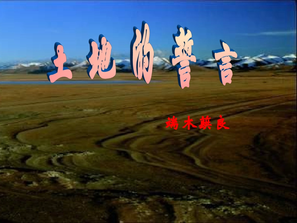 土地的誓言 (2)_第1页