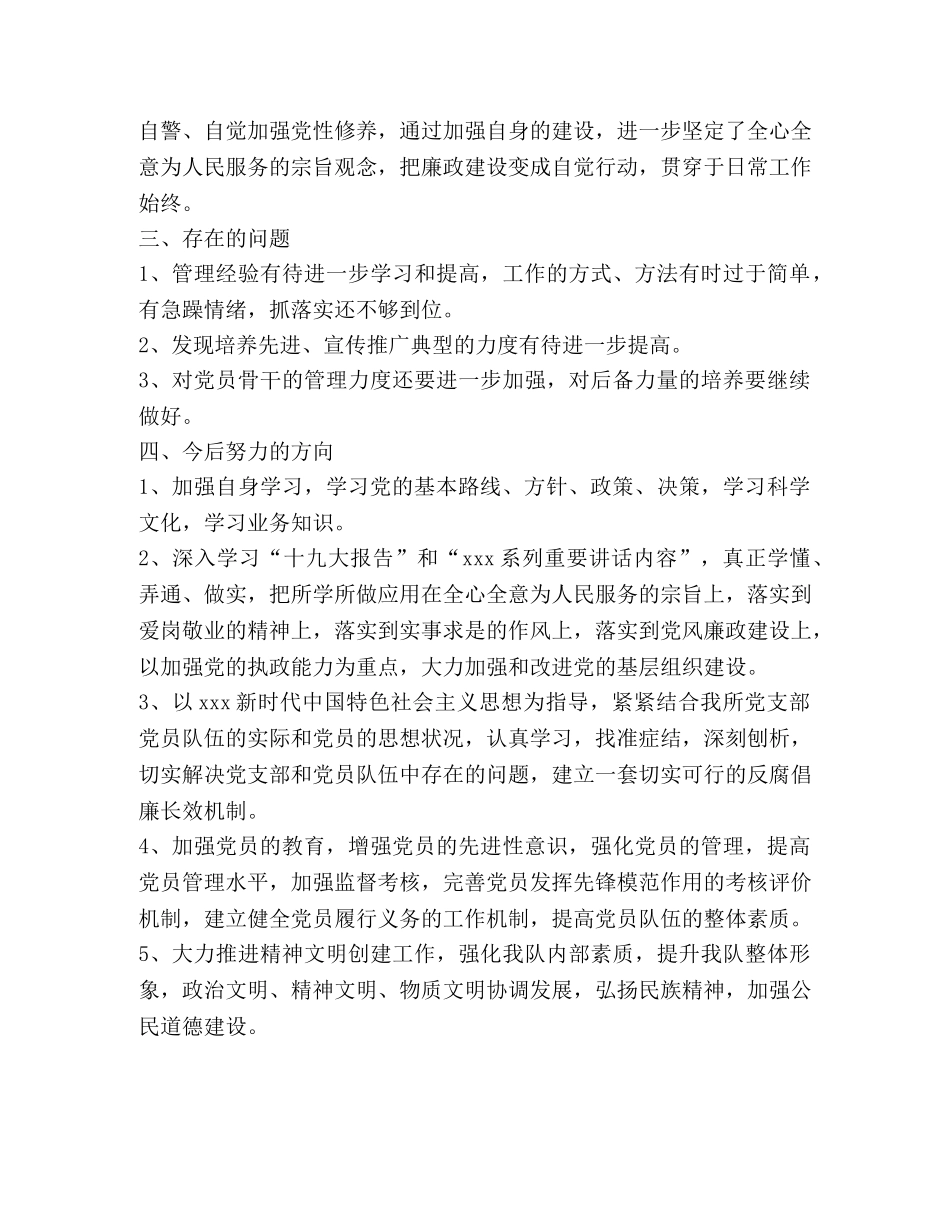 2024年度X支部述职报告 _第3页