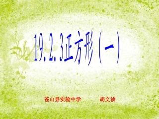 正方形的性质H