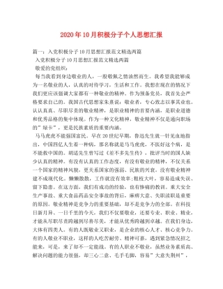 2024年10月积极分子个人思想汇报 (000001)