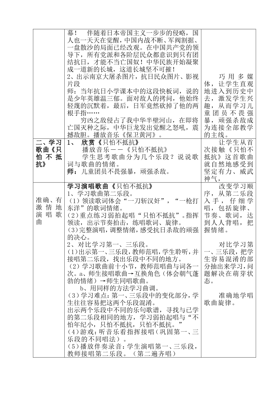 《只怕不抵抗》课例_第2页