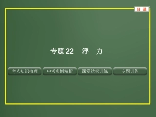 2013年中考物理复习课件专题22_浮力