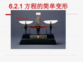 方程的简单变形