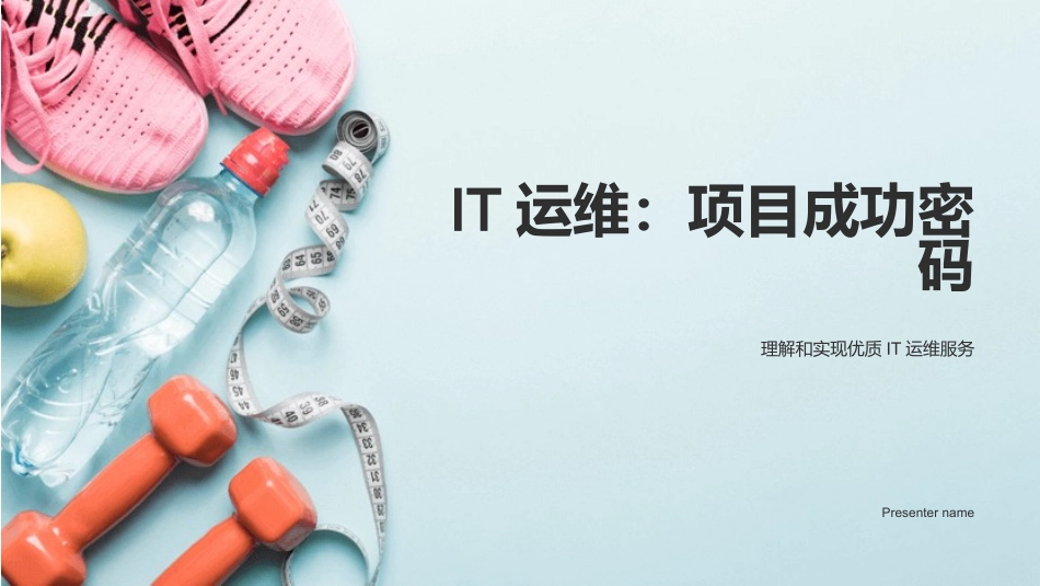 IT运维：项目成功密码-理解和实现优质IT运维服务_第1页