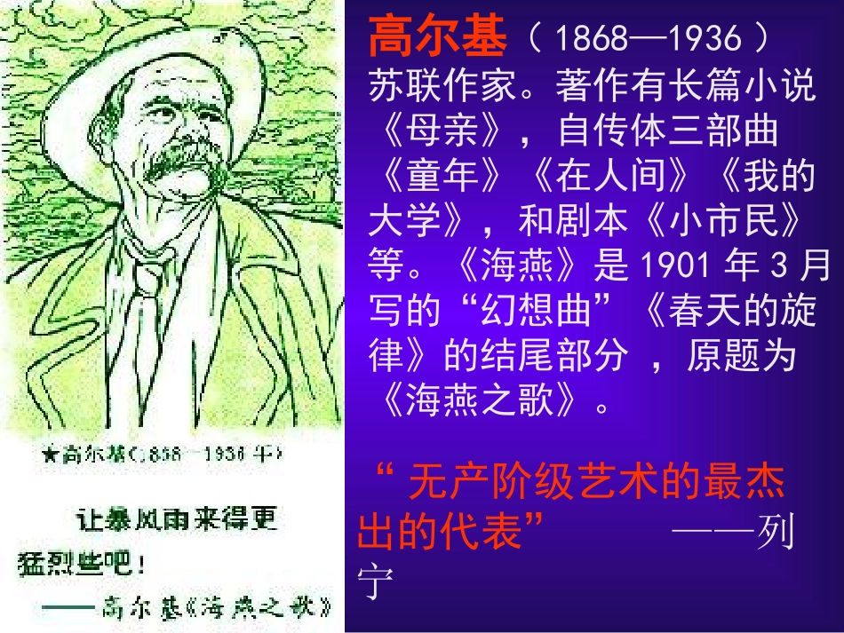 《海燕》课件（精品推荐）_第2页