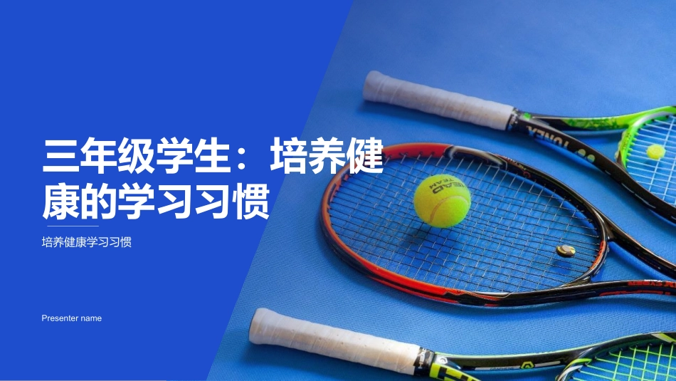 三年级学生：培养健康的学习习惯-培养健康学习习惯_第1页
