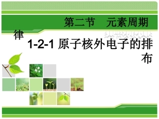 原子核外电子的排布2