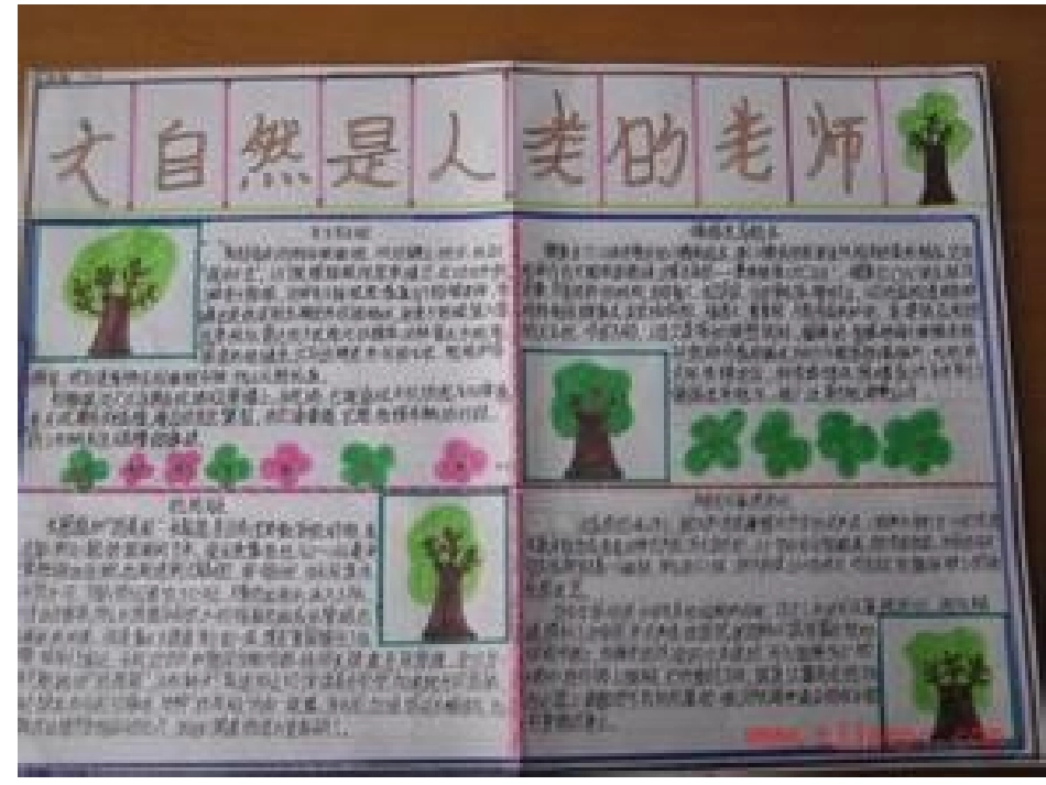 人类的老师手抄报_第1页