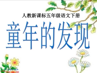 人教新课标五年级语文下册《童年的发现_5》PPT课件