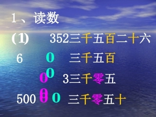 万以内数的认识复习课件