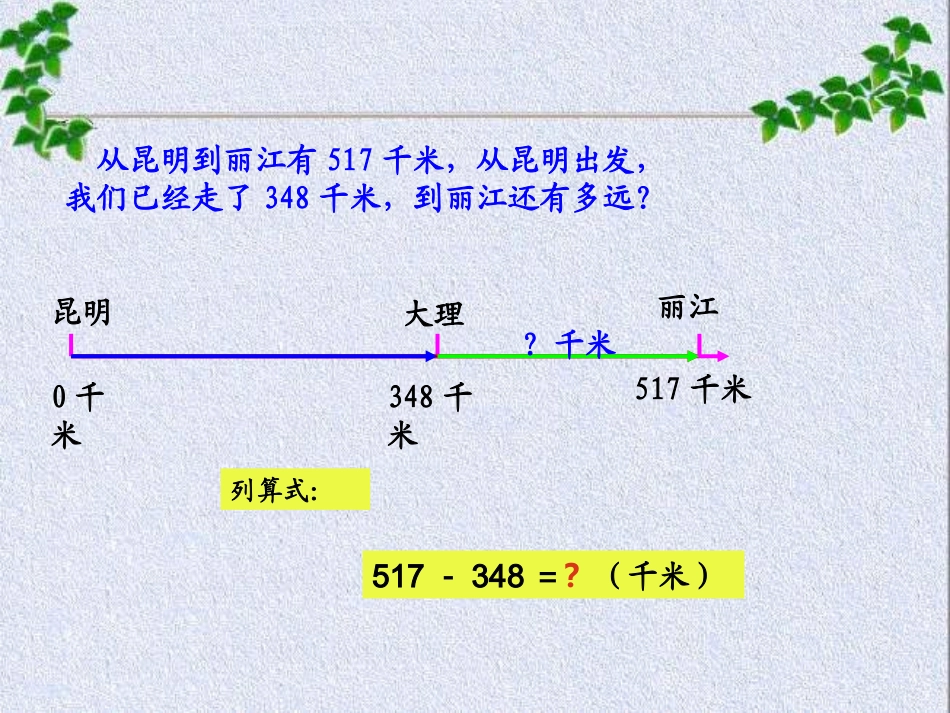 万以内的减法（连续退位）课件_第3页