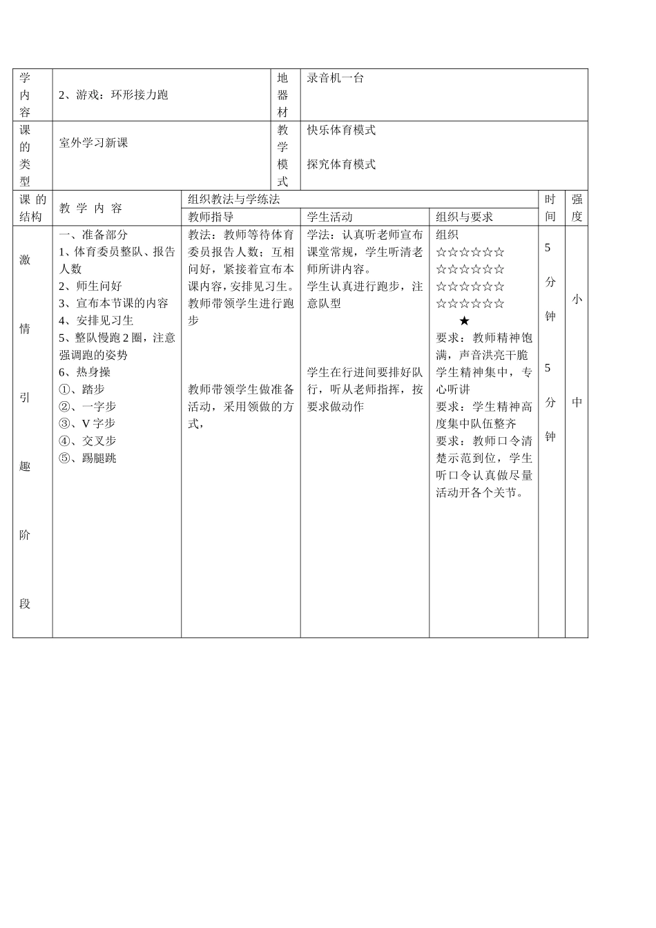 弯道跑教学设计1_第3页