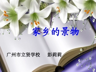 三年级语文园地一习作《家乡的景物》