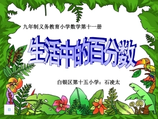 生活中的百分数