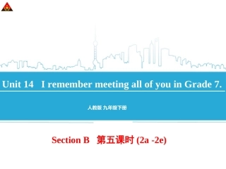 2014年人教版新目标九年级英语Unit14（第5课时）