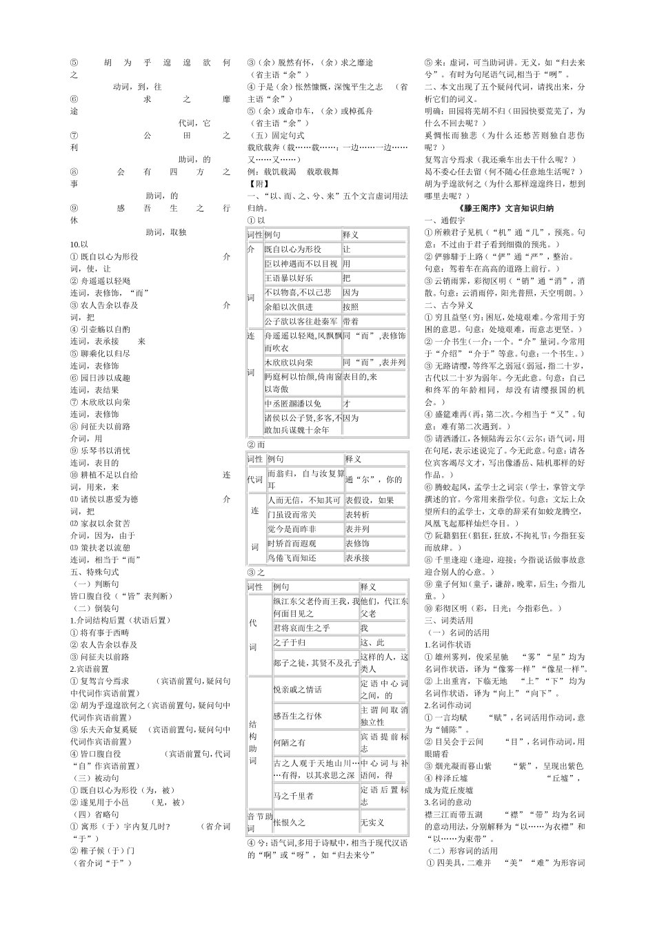 必修5文言知识归纳_第2页