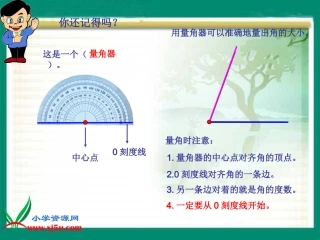 北师大版数学四年级上册《画角》PPT课件[1]