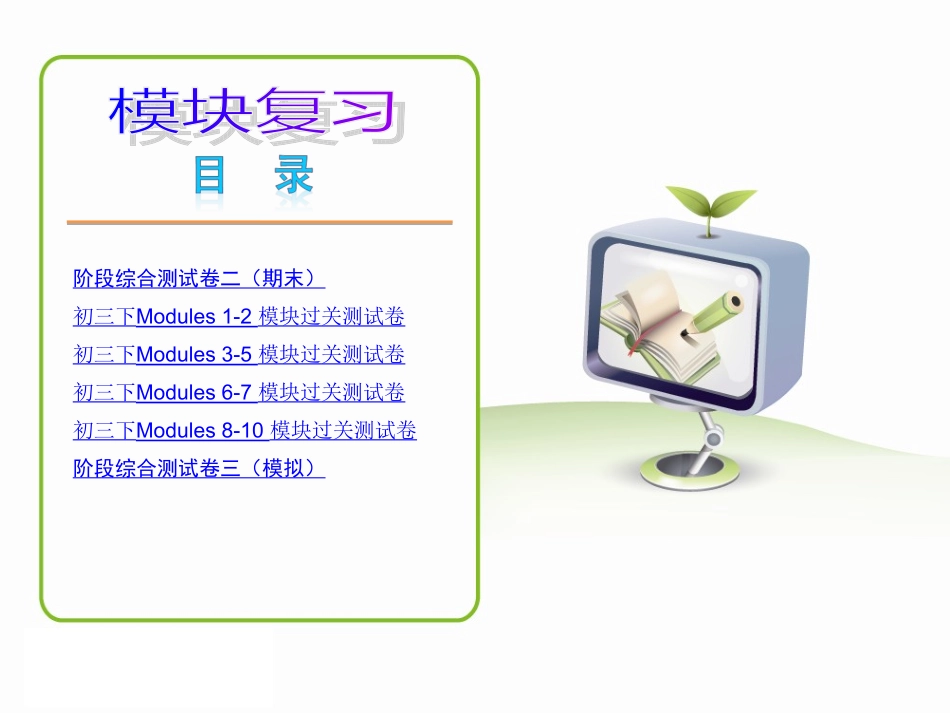 九年级英语中考前复习攻略_第3页