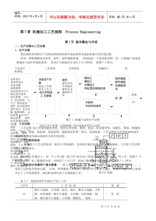 第7章机械加工工艺规程1