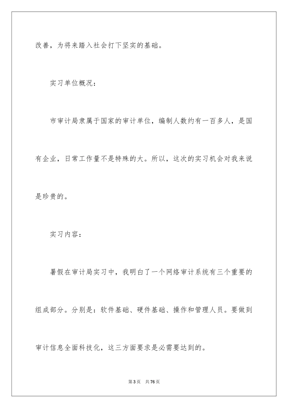 2024县审计局实习报告_2_第3页