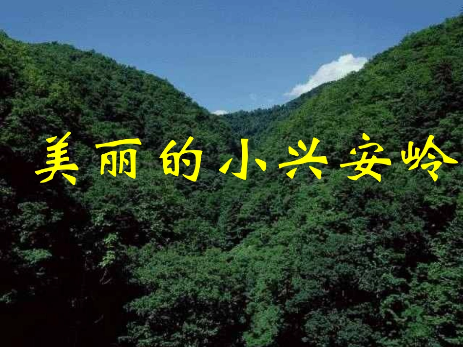 人教版小学三年级语文美丽的小兴安岭4_第1页