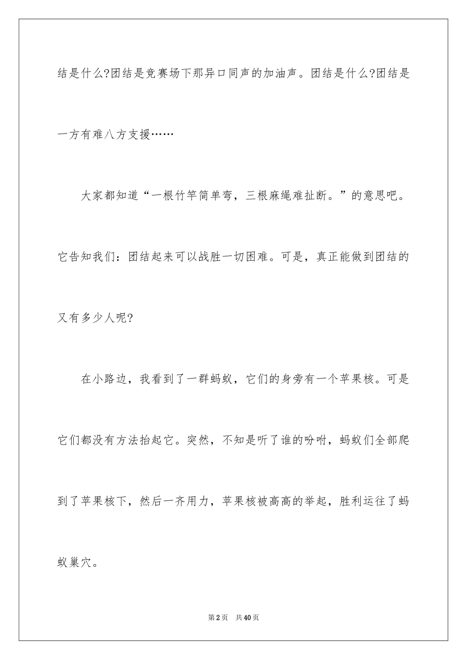 2024团结的演讲稿_423_第2页