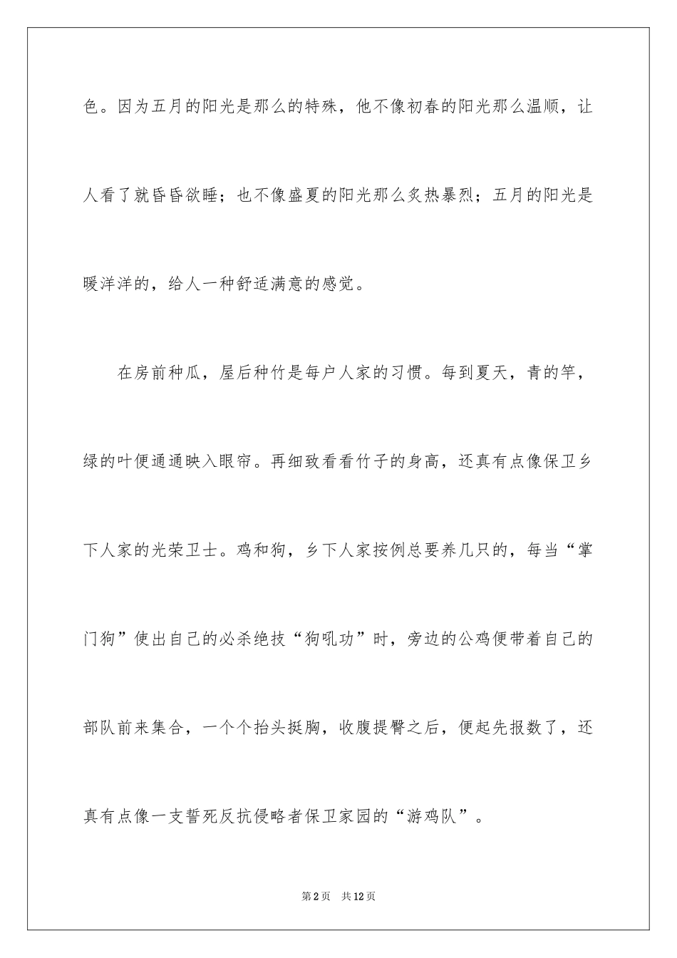 2024乡村叙事作文_17_第2页