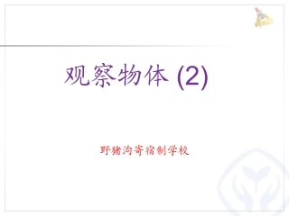 四年级数学下观察物体例1