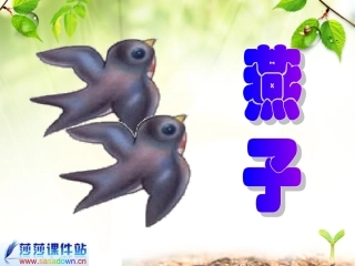 三年级语文《燕子》课件1