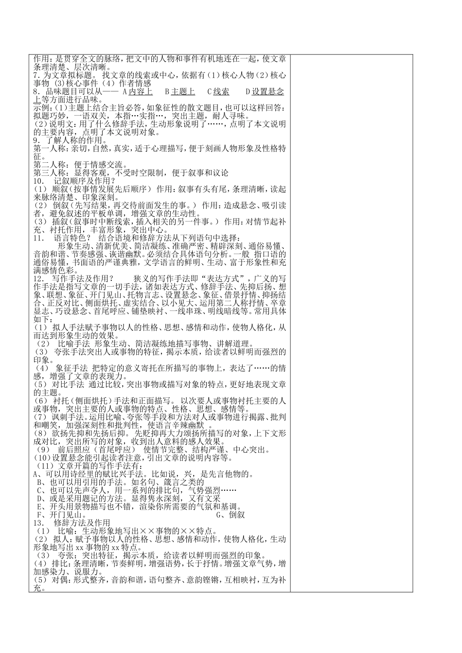 现代文复习之知识讲解2_第2页