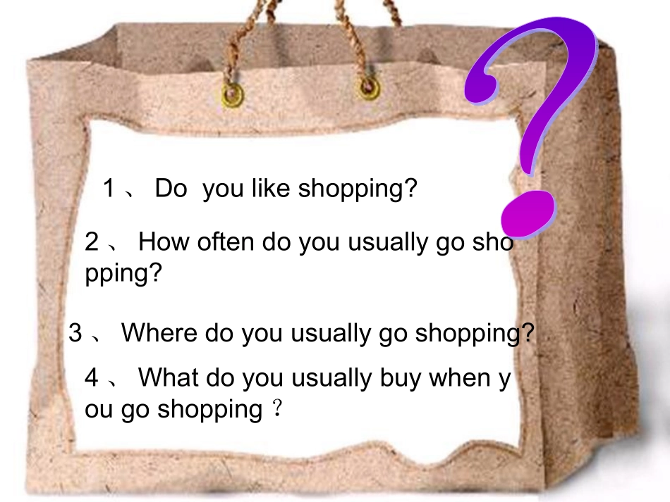 英语购物shopping课件_第2页