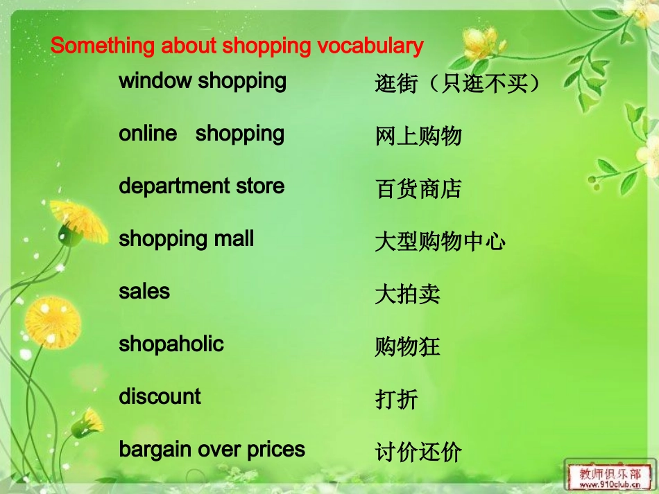 英语购物shopping课件_第3页