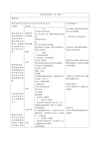 湘教版美术七年级下册全部教案