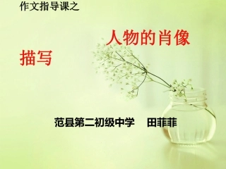人物的肖像描写
