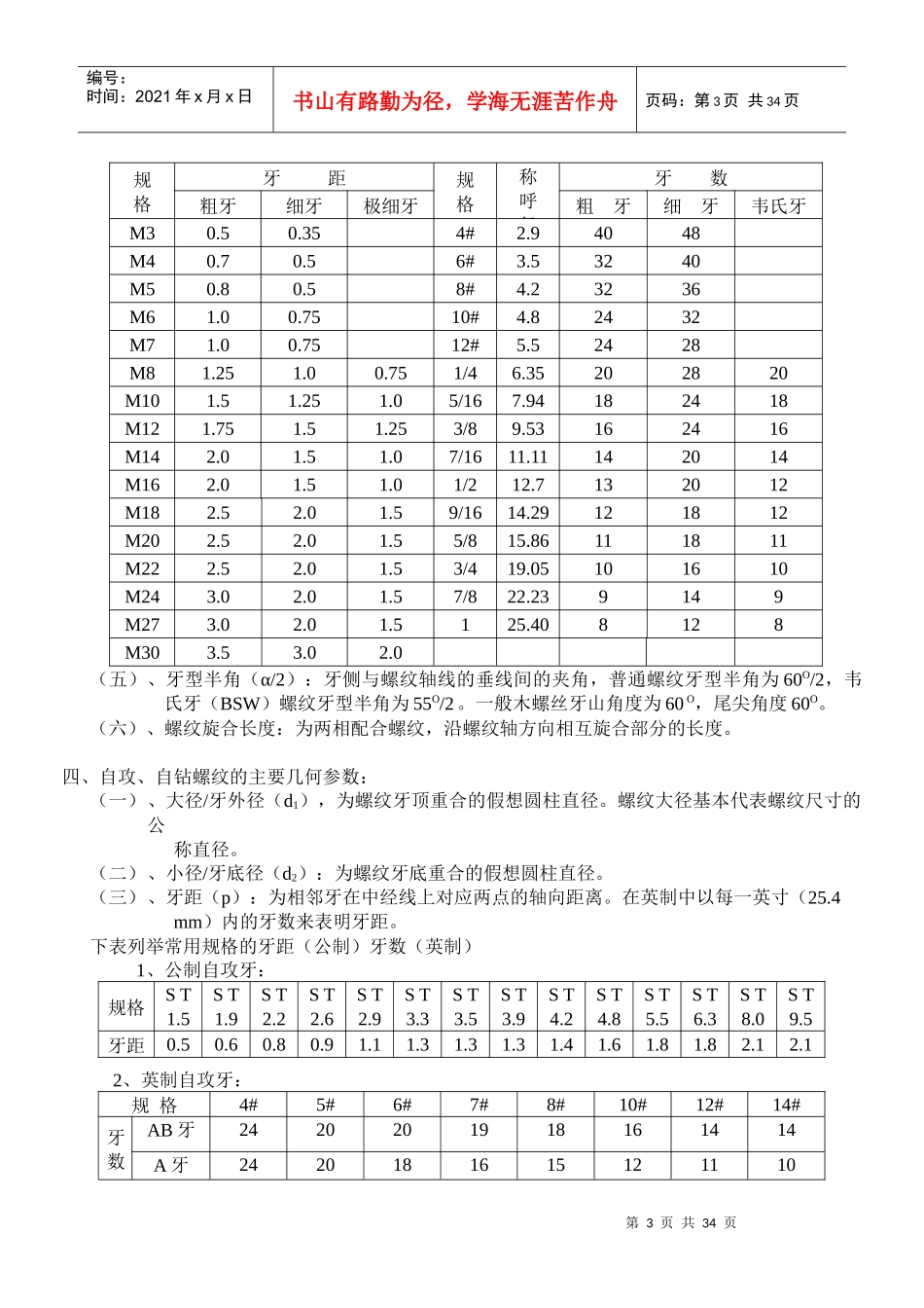 生产管理中螺丝知识培训_第3页